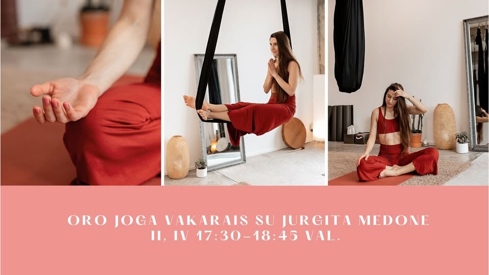 Aerial yoga per donne con Jurgita Medone