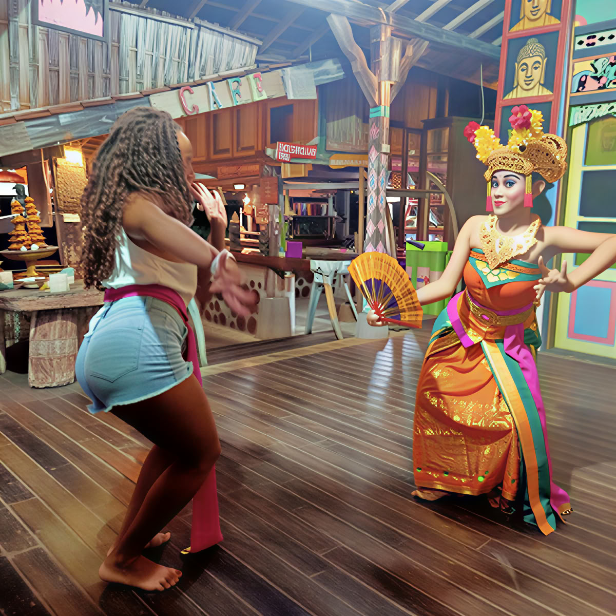 Spettacolo di danza balinese incantevole