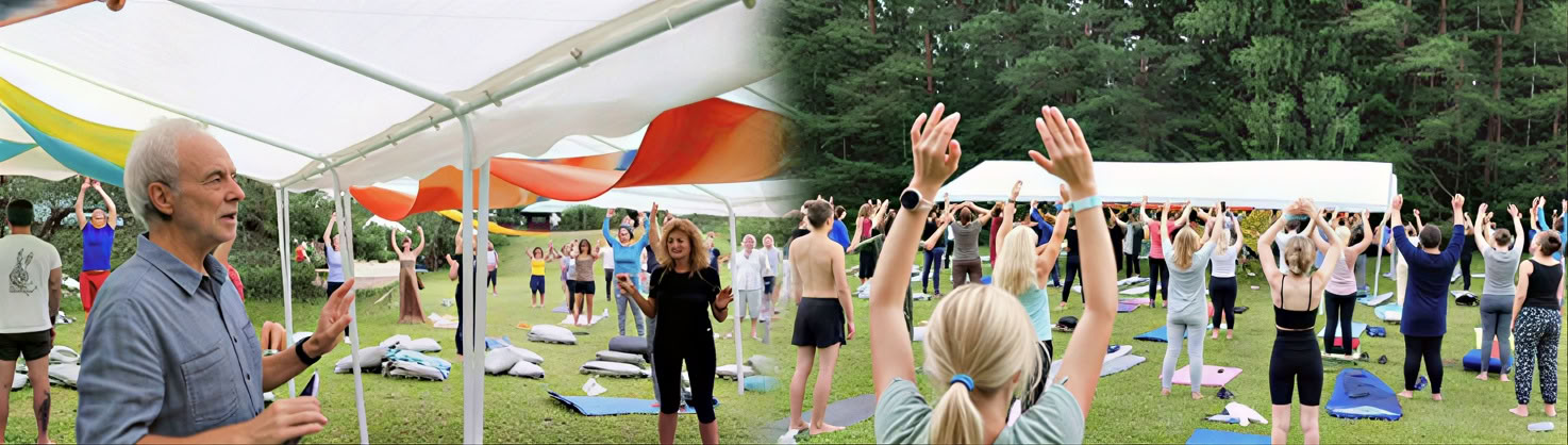 Ošo Dinaminė e Anapus della mente meditazioni. Festival Mandala