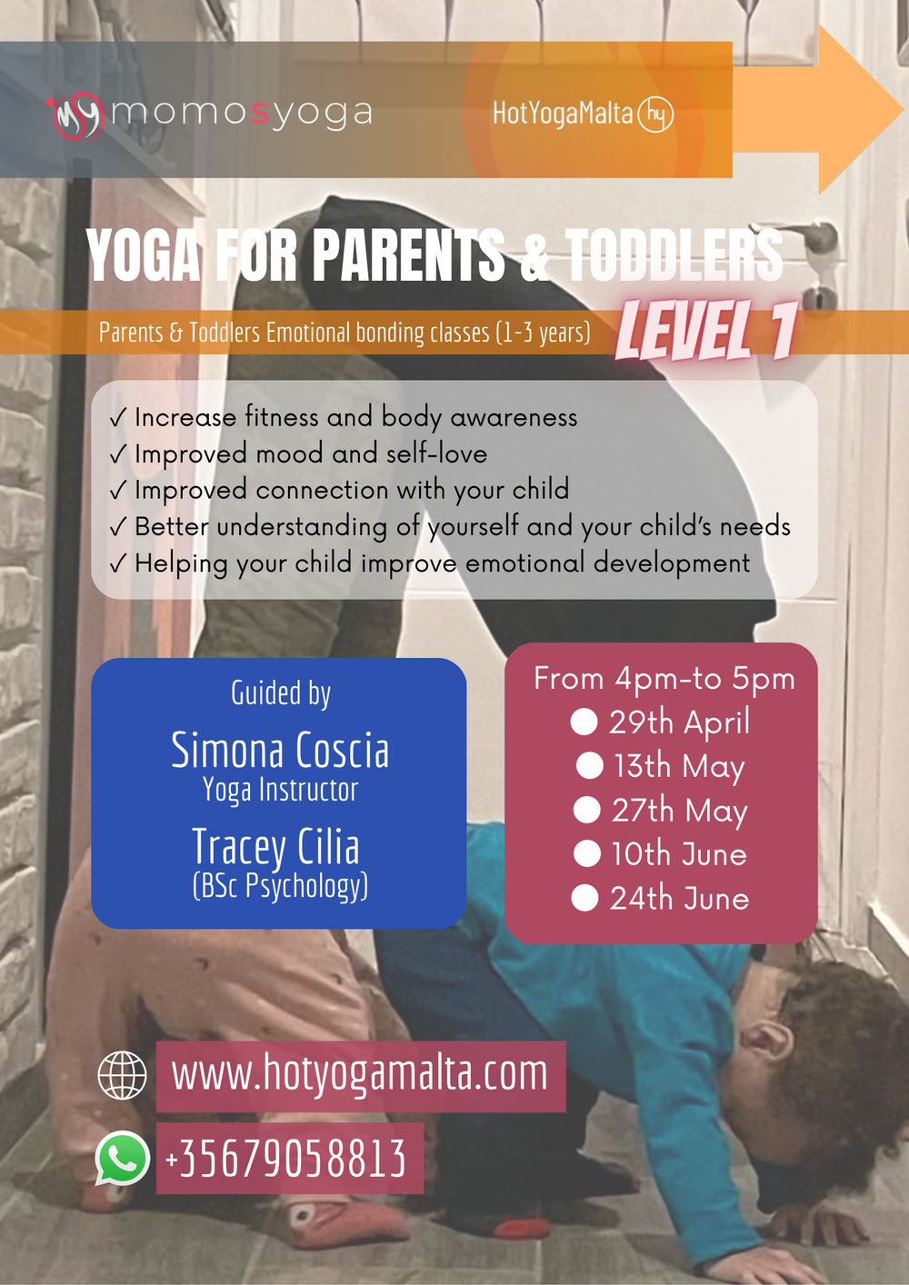 Yoga per genitori e bambini piccoli (1-3 anni) Livello 1