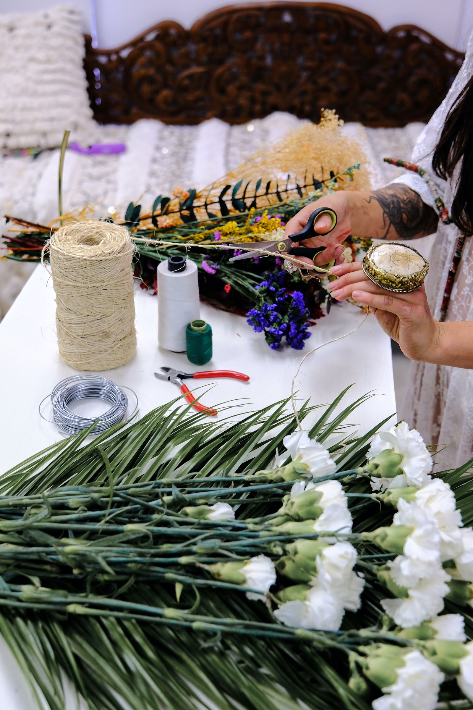Workshop di corone floreali