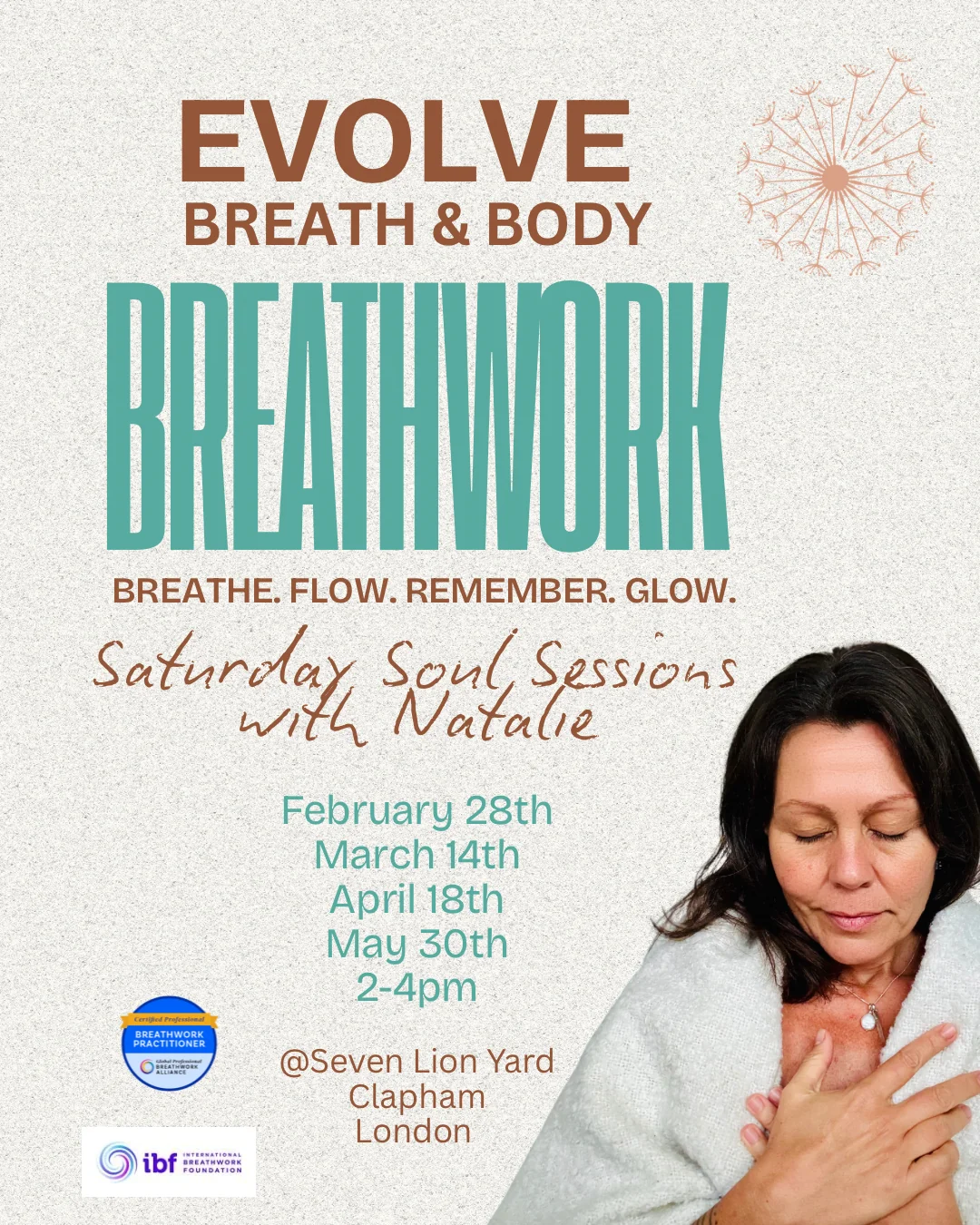 Conscious Connected Breathwork Group Sessions a Londra con facilitatrice informata sul trauma, Natalie — Evolve Breath Body ™