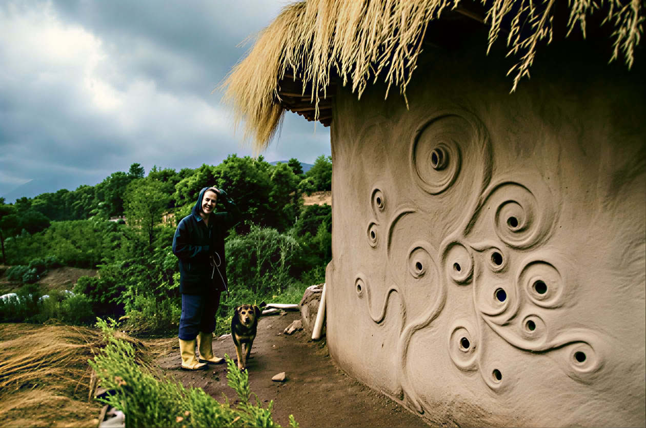 3 Giorni: Workshop, Tecniche Avanzate di Intonacatura in Argilla + Giorno di Arrivo Land & Connect – Whispers of Earth, Weaving Land Spirit & Living Clay: Parte 2