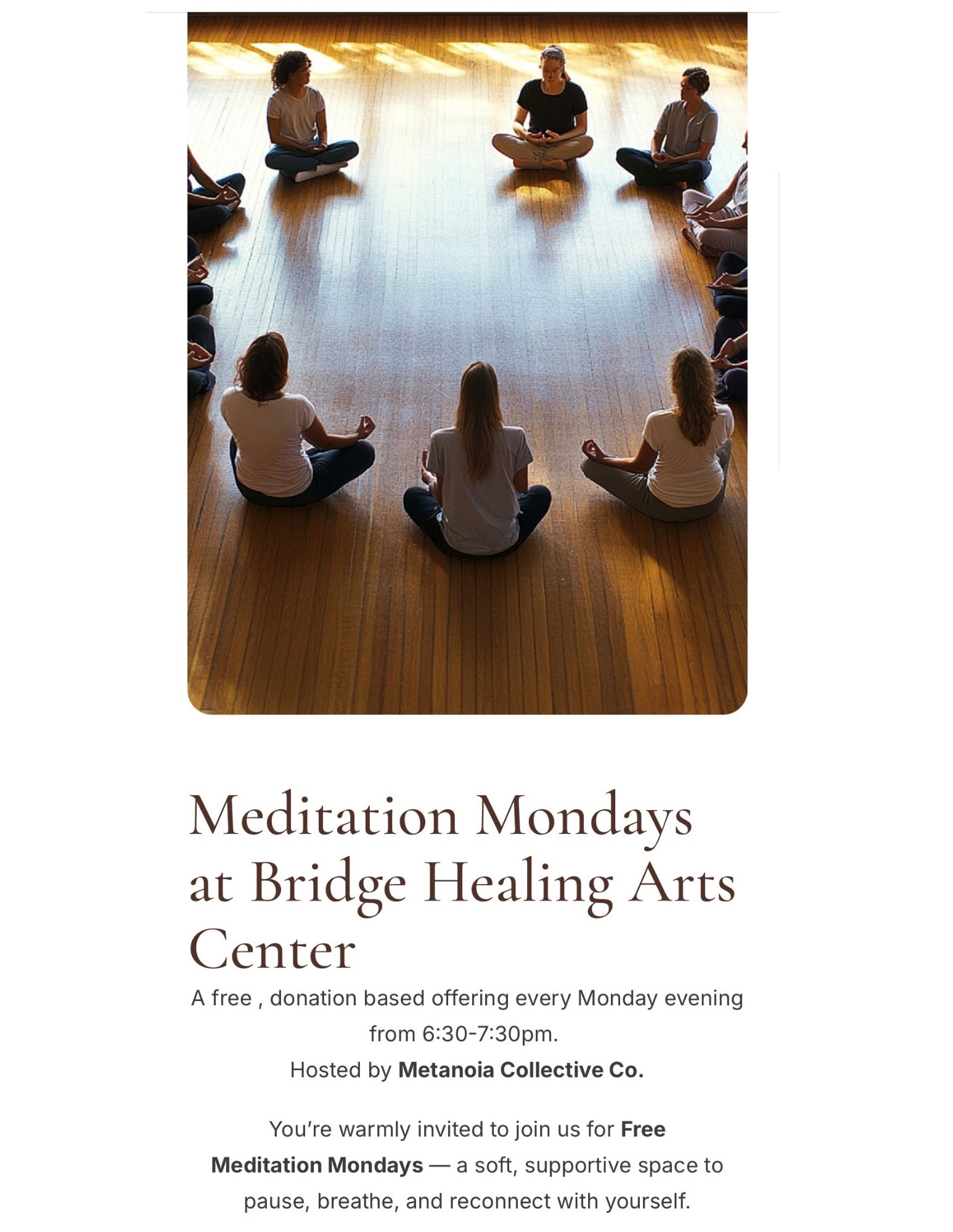 Lunedì di meditazione