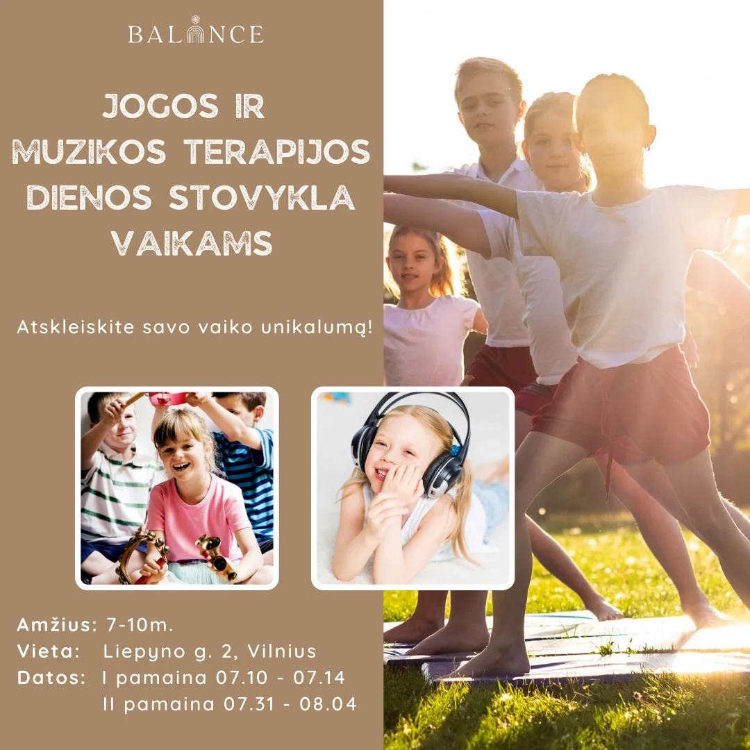 Yoga e Musicoterapia Day Camp per Bambini – 07.31 - 08.04 (Kotryna e Laura)
