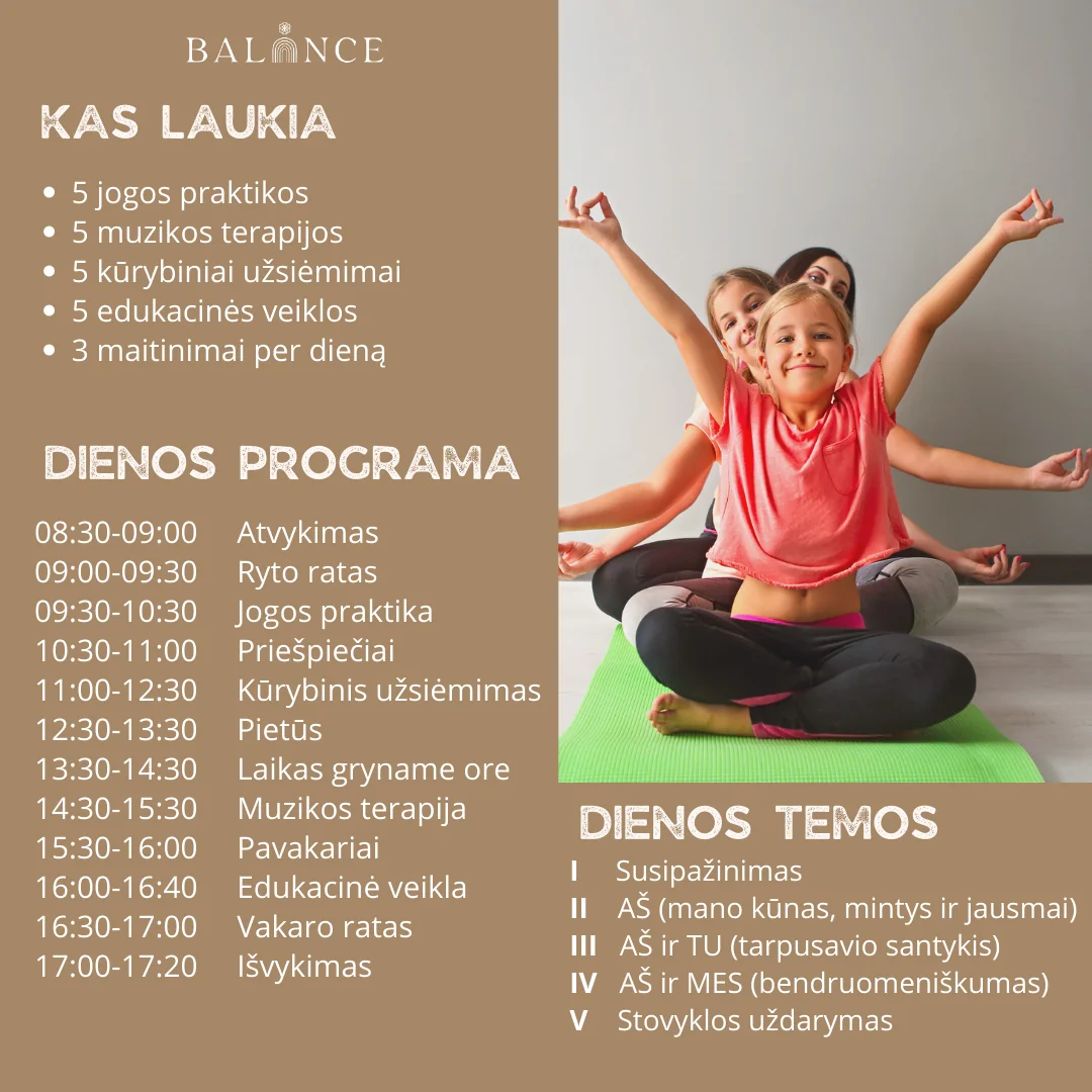 Yoga e Musicoterapia Day Camp per Bambini – 07.31 - 08.04 (Kotryna e Laura)