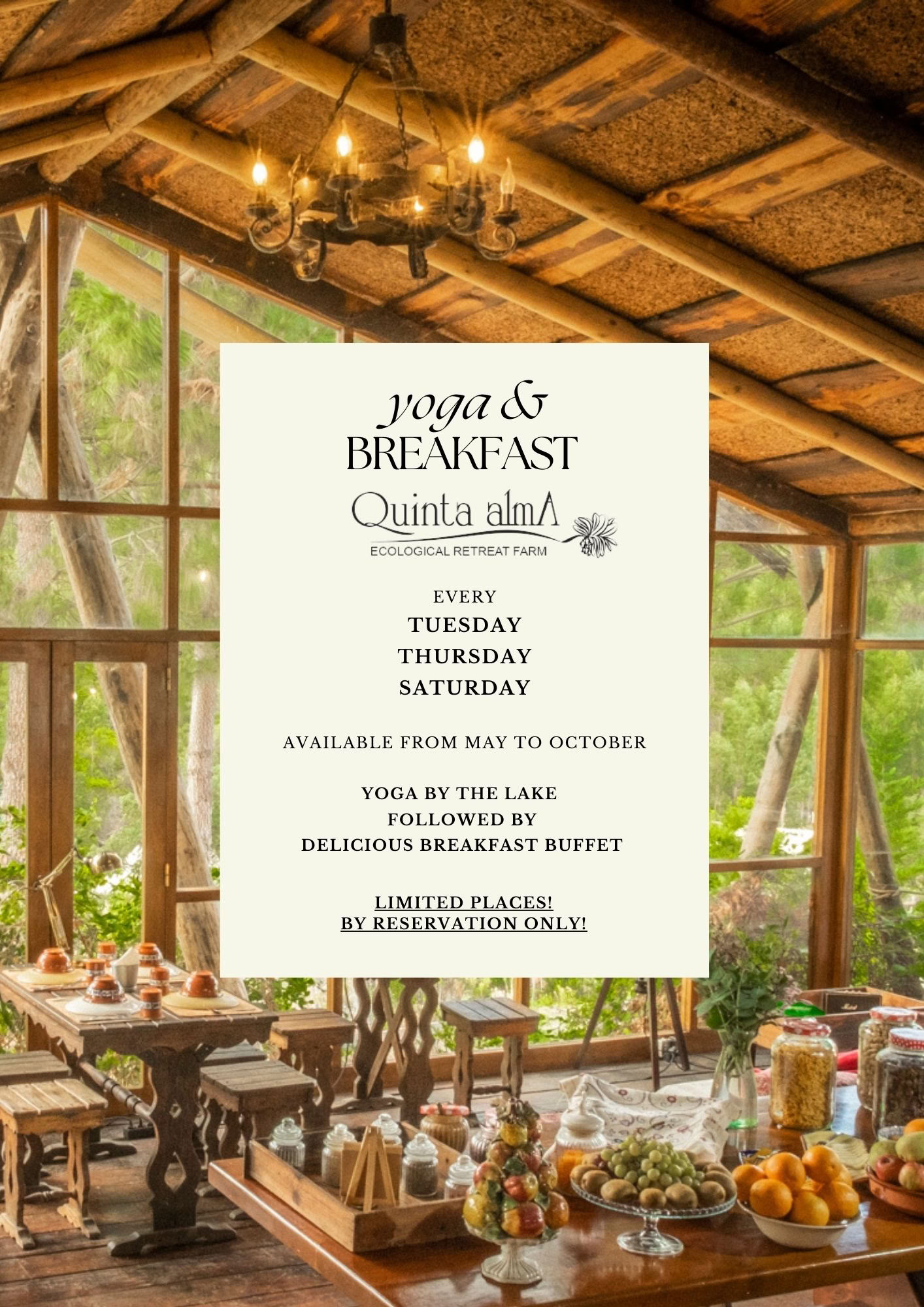 Yoga sul Lago e Esperienza di Colazione a Buffet a Quinta Alma