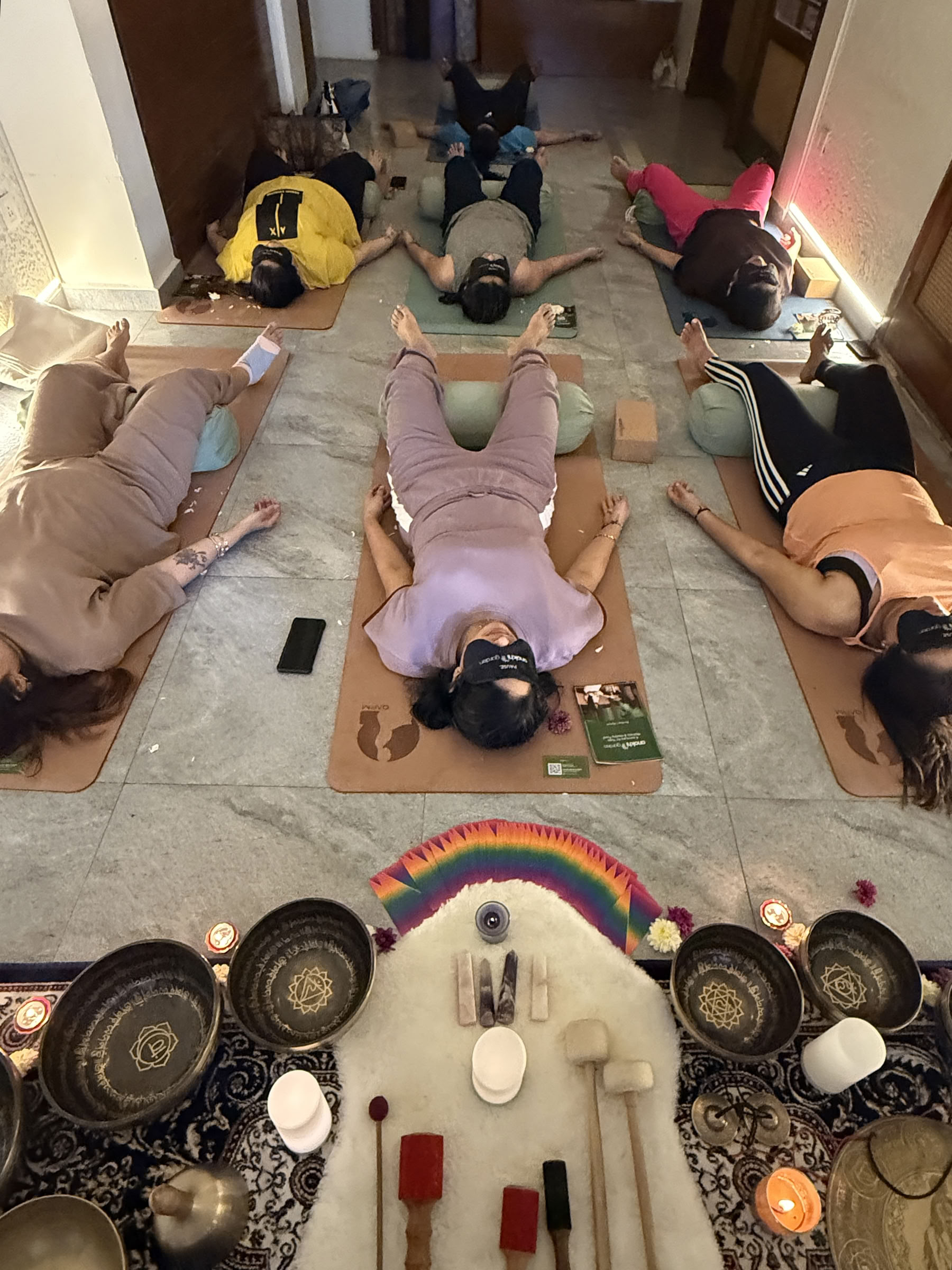 Corso di guarigione sonora con ciotole tibetane a Mysore