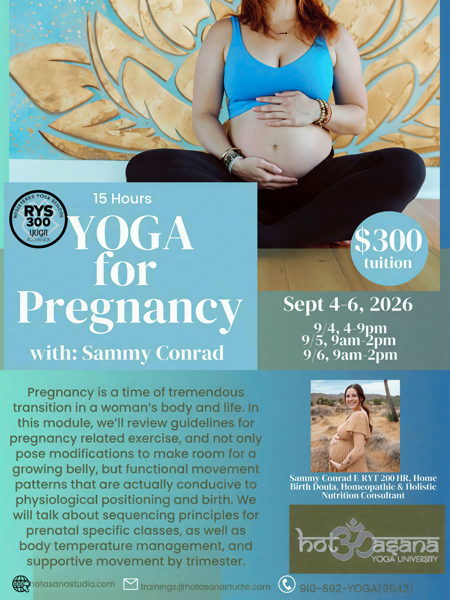 15 Ore | Formazione Insegnanti di Hot Yoga | Southern Pines