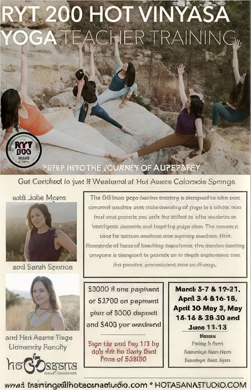 200 Ore di Formazione Insegnanti di Yoga a Colorado Springs con Sarah Spence & Julie Myers