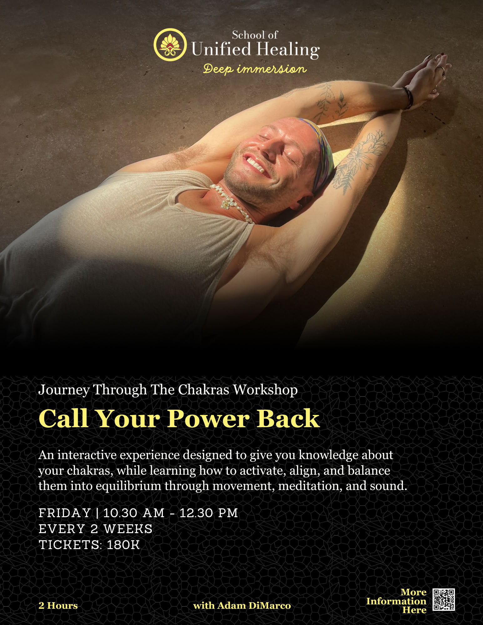Richiama la tua forza: viaggio attraverso il workshop dei chakra