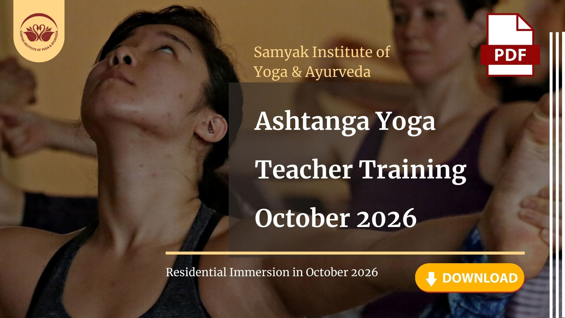 Formazione insegnanti di Ashtanga Yoga - Ottobre 2026