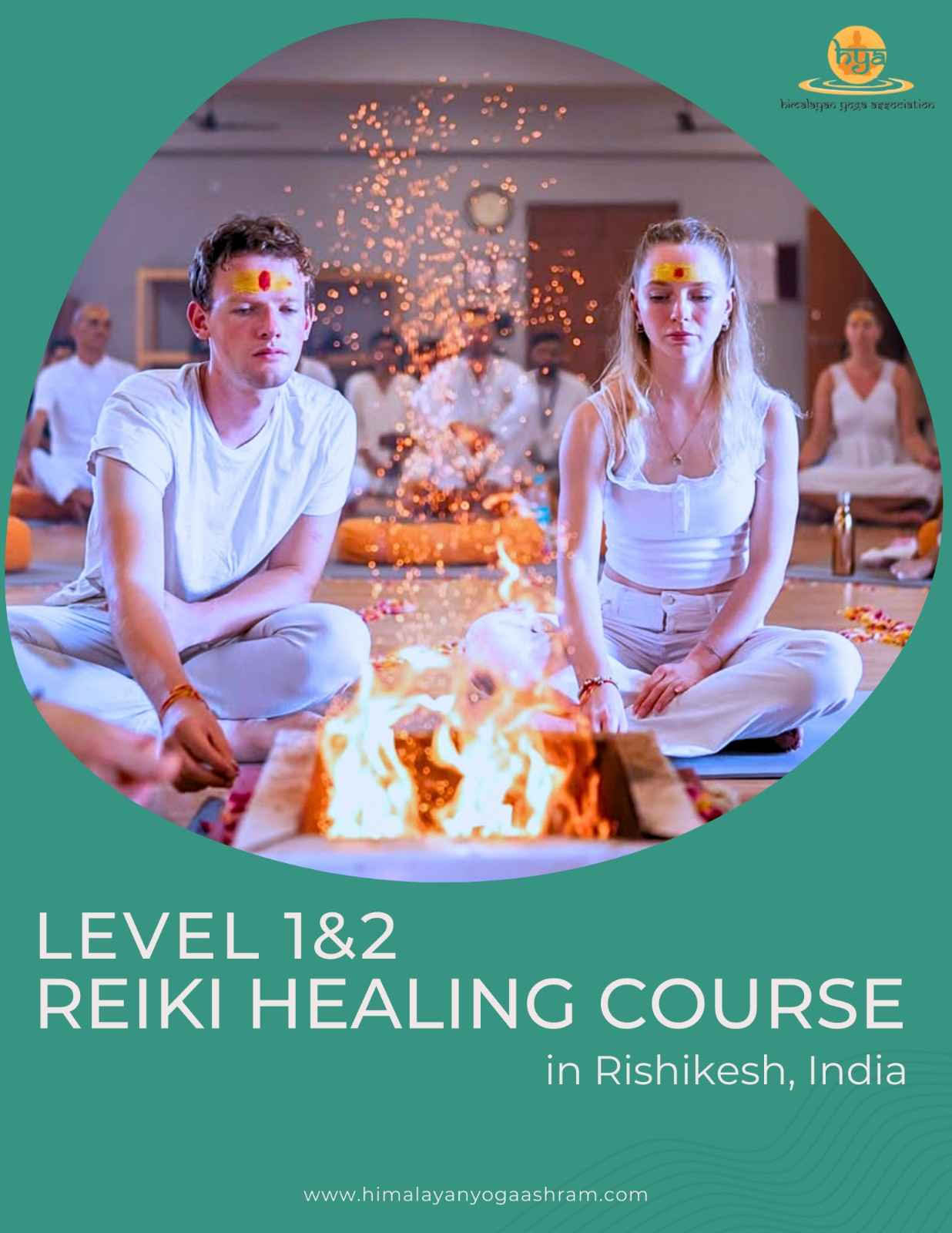 Corso di guarigione Reiki di livello 1 e 2 a Rishikesh, India HYA