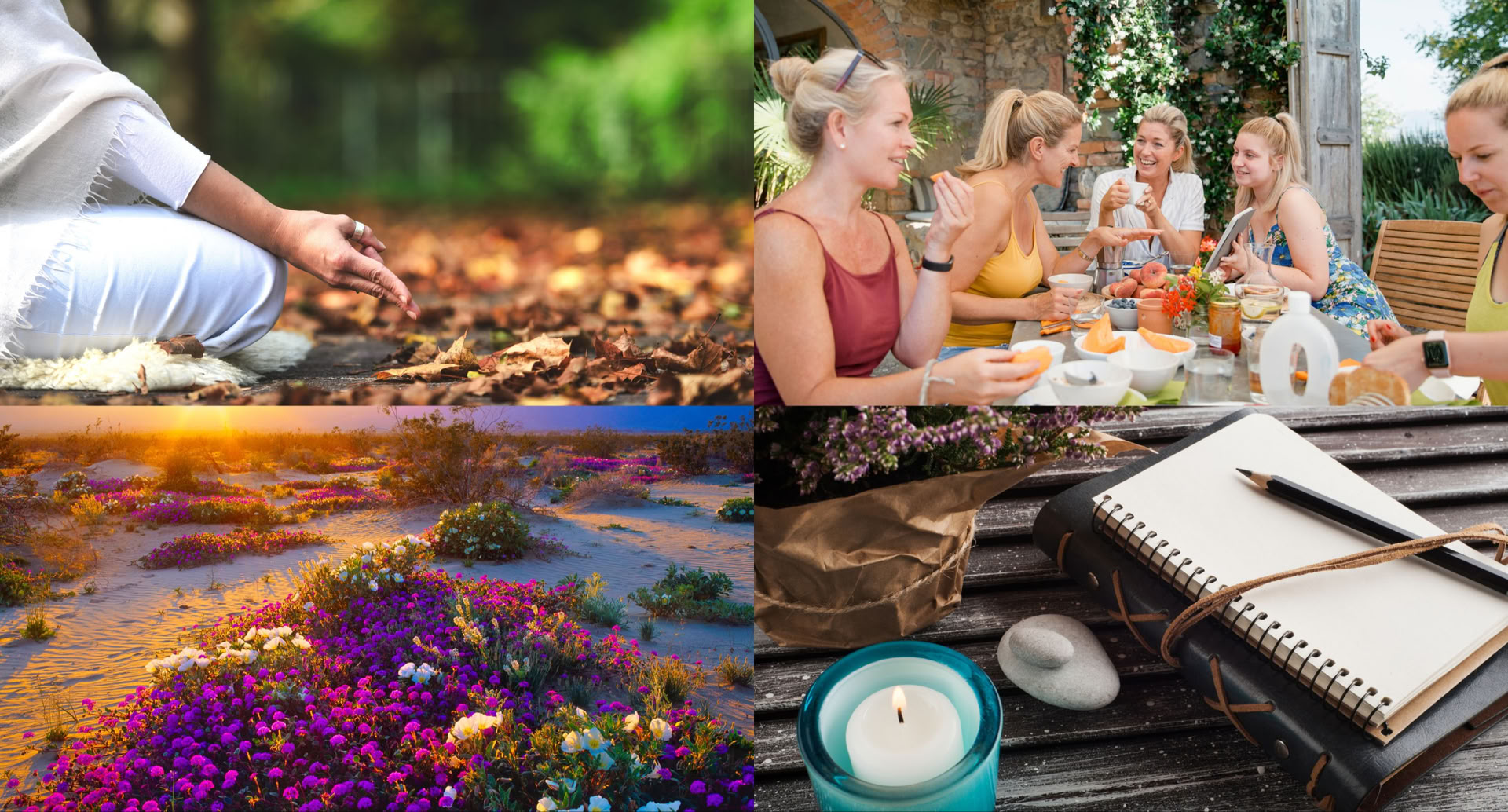 Ritiro di 4 giorni di mindfulness e journaling di lusso per donne