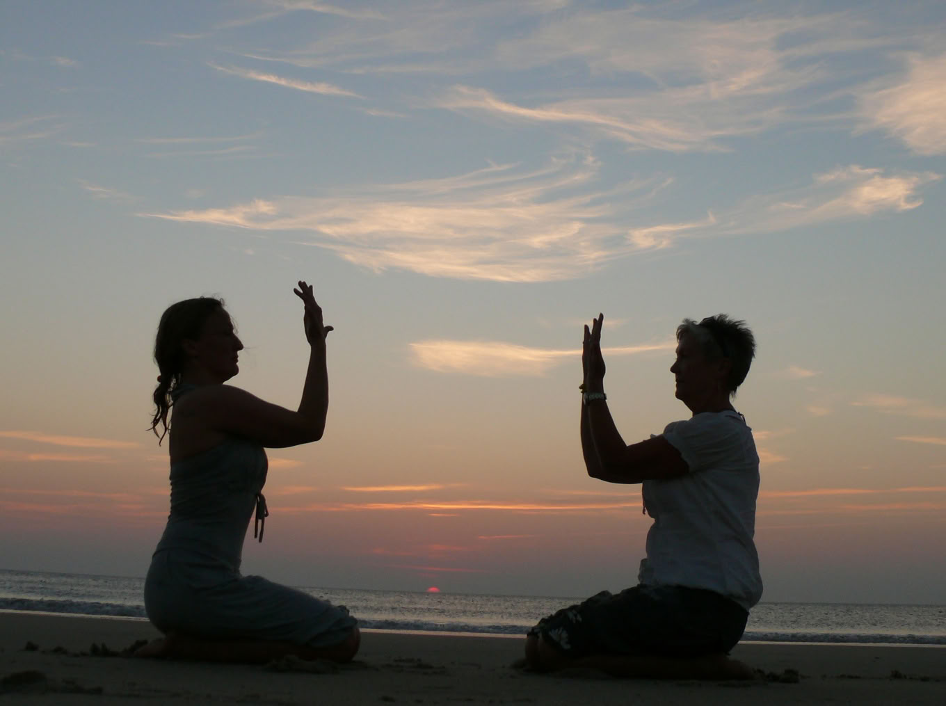 Yoga in spiaggia