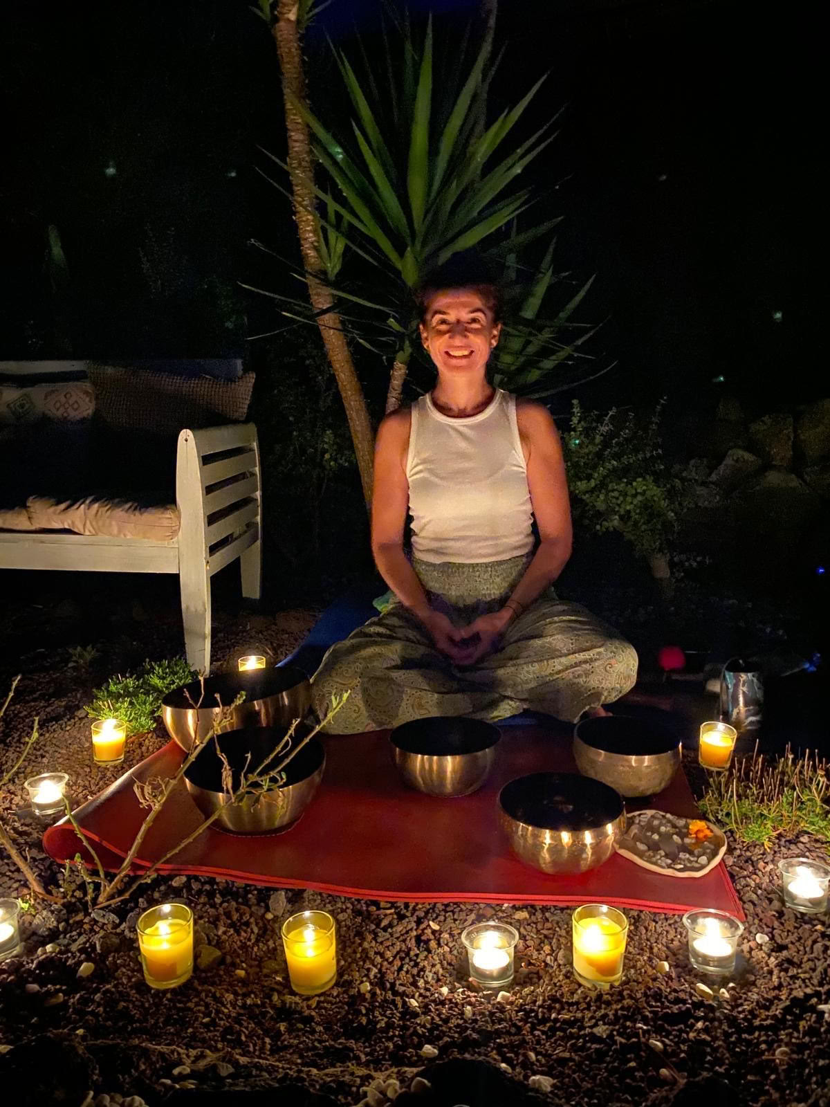 Ritiro al chiaro di luna e mandala