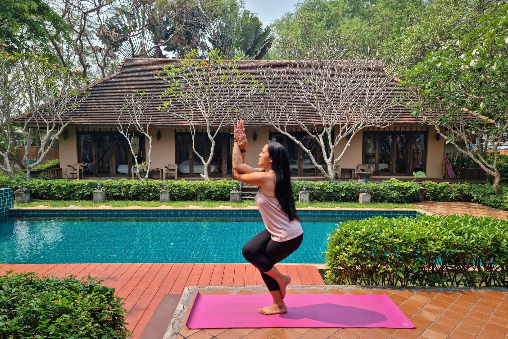 Fuga esclusiva di una notte tra yoga e vino