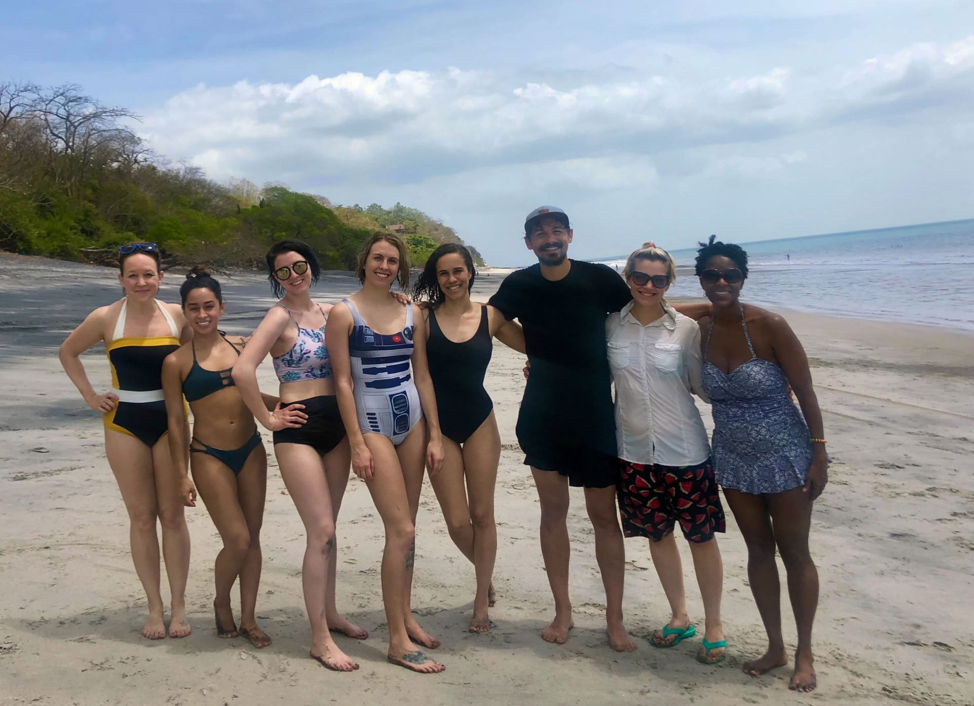 Ritiro di yoga invernale felice nella Repubblica Dominicana
