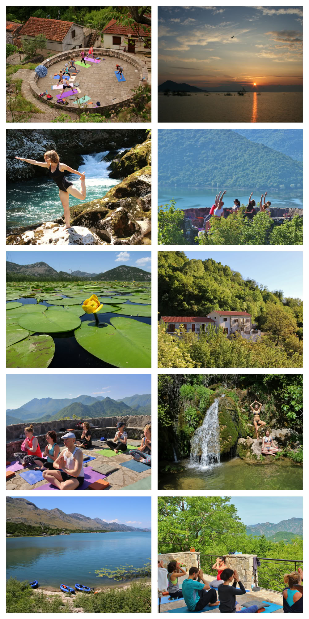 7 giorni di yoga e respirazione nella natura al Lago di Scutari, Montenegro