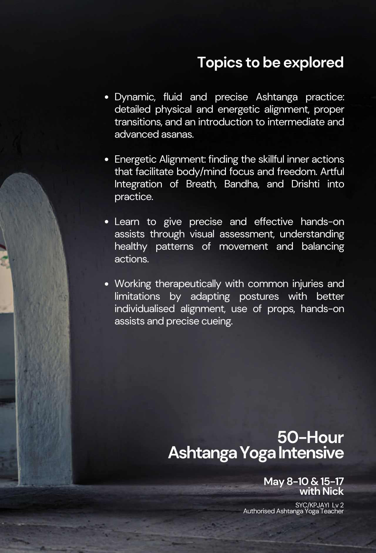 Intensivo di Ashtanga di 50 ore