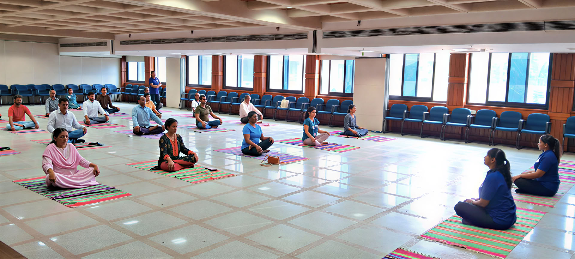 Workshop di yoga sulla salute dopo il pensionamento