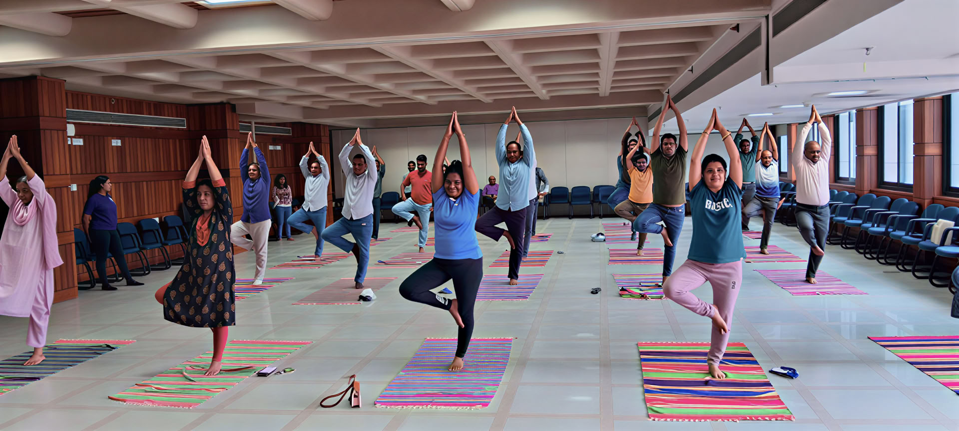 Workshop di yoga sulla salute dopo il pensionamento