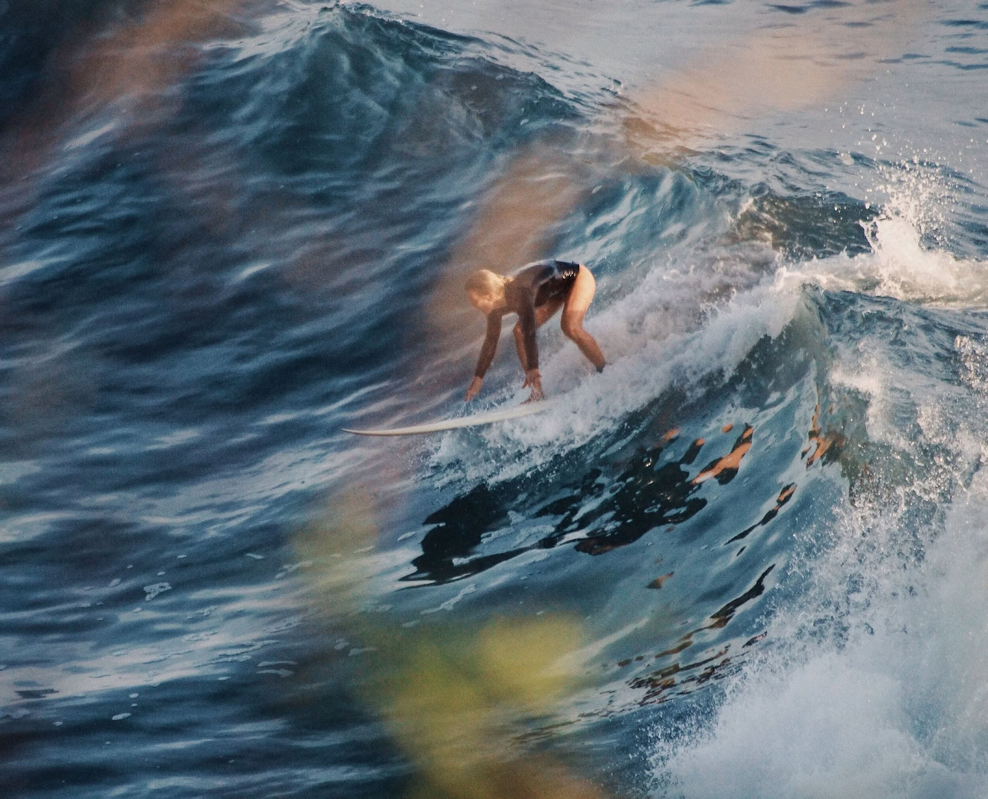 Immersione di breathwork e surf