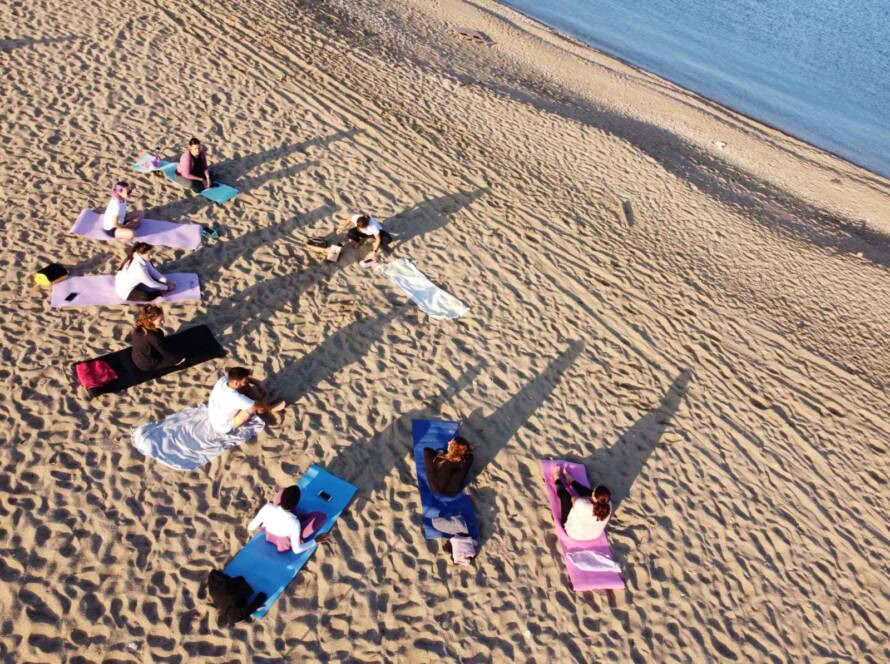 Yoga per addio al nubilato