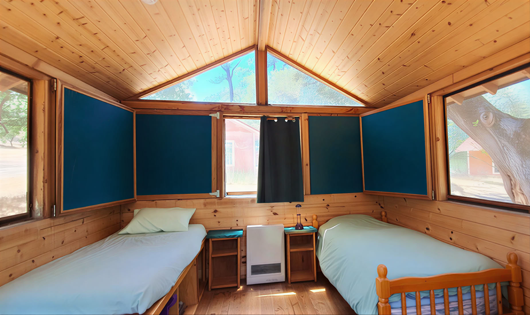 Om Cabin - Condivisione dormitorio doppio con un altro ospite (2 letti singoli)