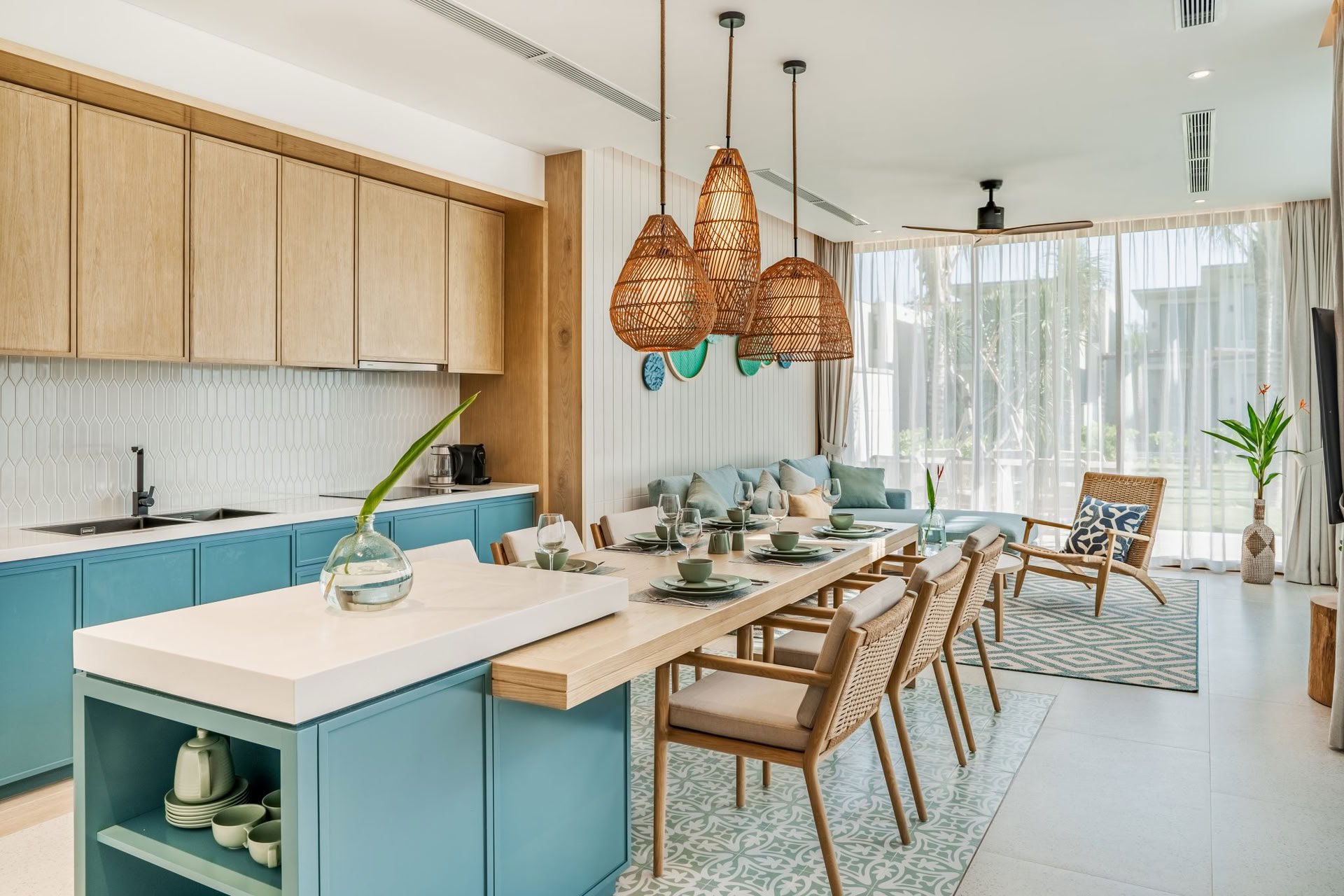Villa con cortile a due camere da letto – piscina privata