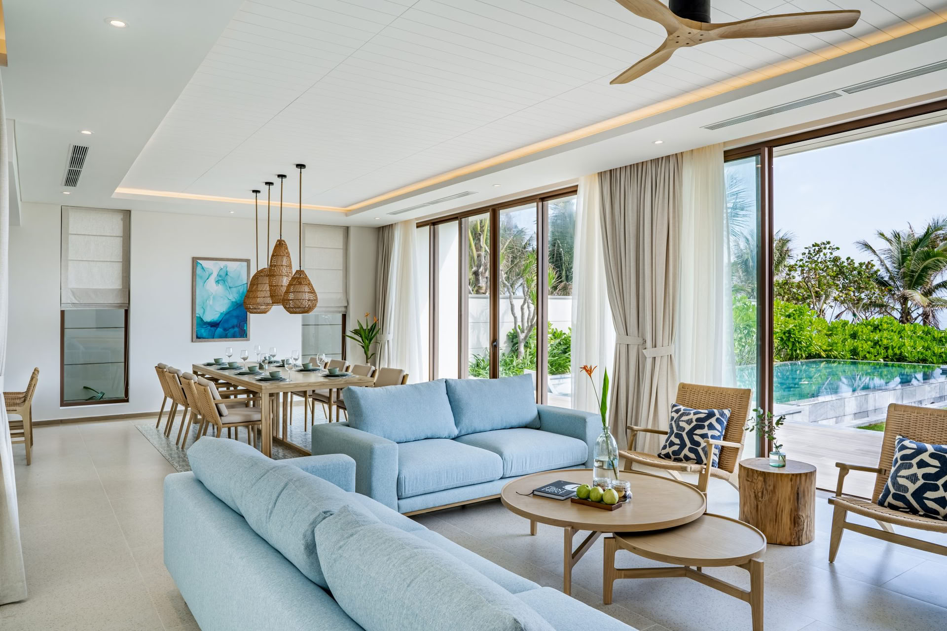 Villa con piscina fronte mare con quattro camere da letto – accesso all’Ocean Club