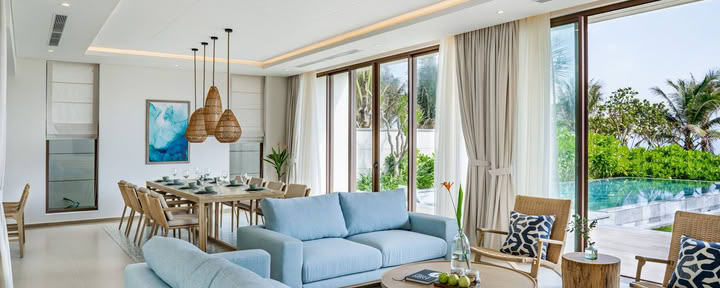 Villa con piscina fronte mare con quattro camere da letto – accesso all’Ocean Club