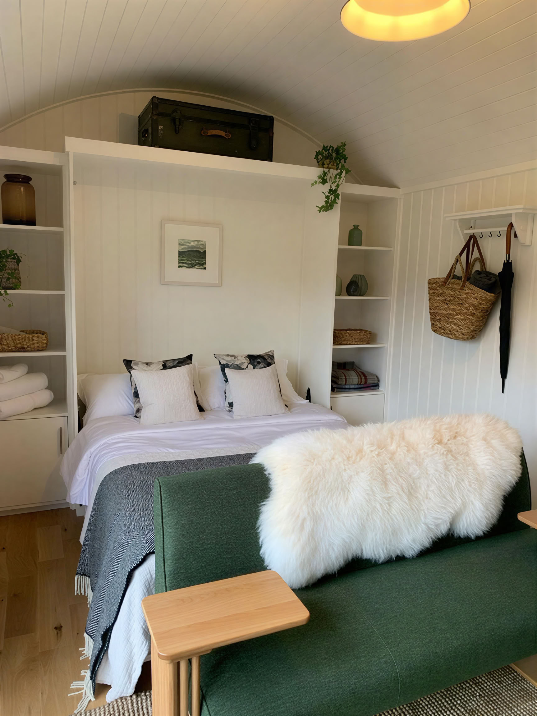 King Ensuite Shepherd's Hut: Self-Catering