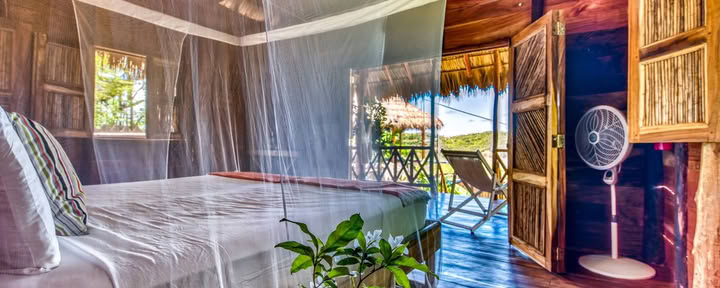 Bungalow privato con vista oceano
