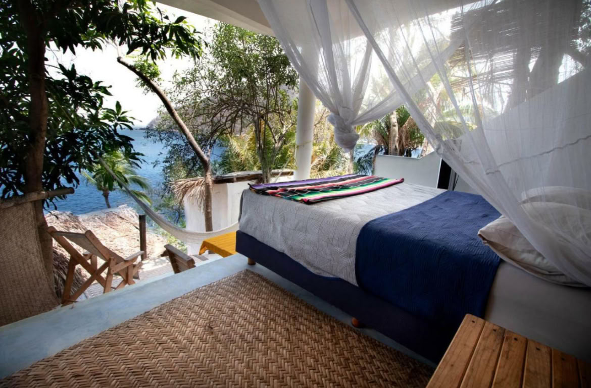 Suite a uso singolo con 1 letto queen, all'aperto, vista oceano