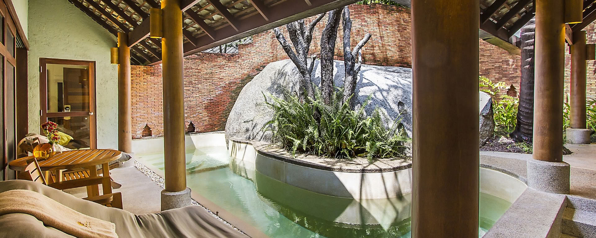 Villa con piscina immersione