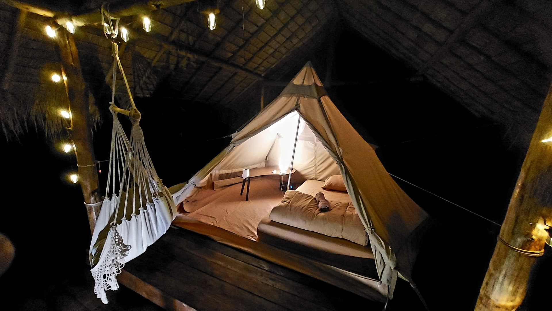 Tenda nella natura
