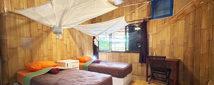 Eco Double Fan with Private Bathroom- OM